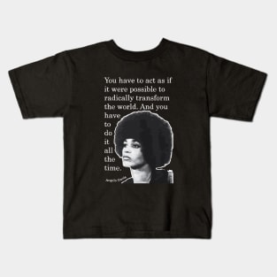 Angela Davis Quote Kids T-Shirt